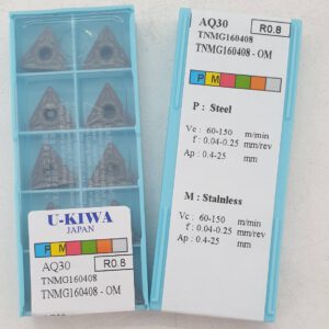 เม็ดสามเหลี่ยม TNMG160408-OM AQ30